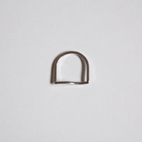wave dainty u shaped silver ring waterproof, hypoallergenic